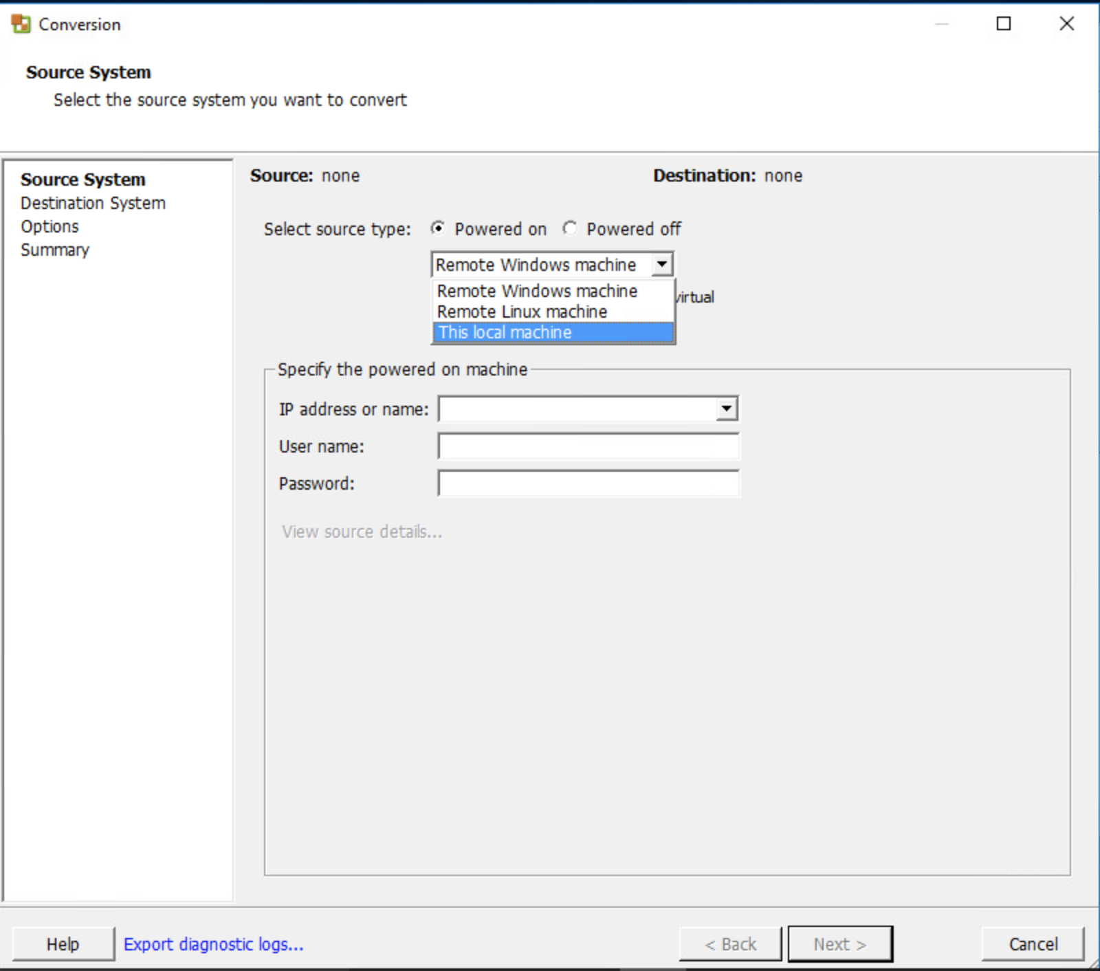 vCenter Converter Standalone - 2