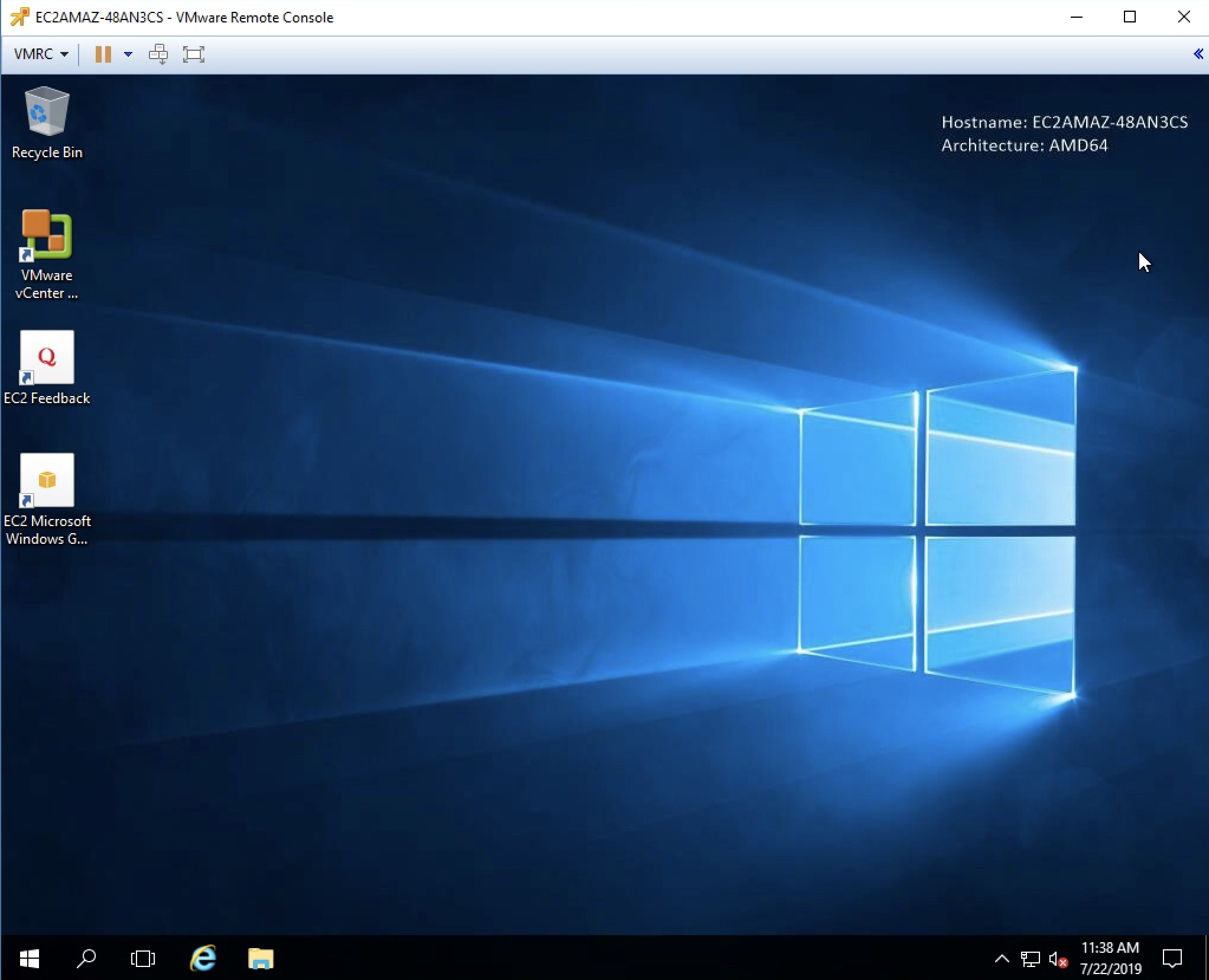 Converted AWS EC2 instance.