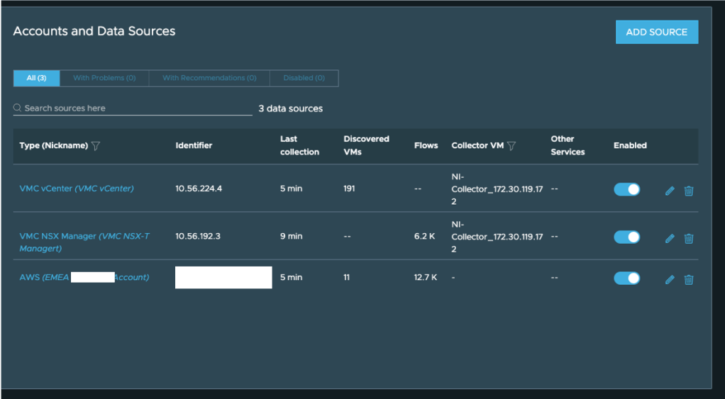 AWS account as a data source