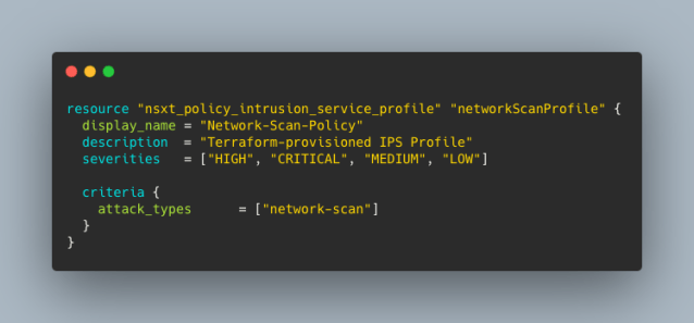 NSX Advanced Firewall As Code with Terraform